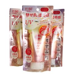 コーセー　サンカット　トーンアップUV　エッセンス　ローズピンク　〈日やけ止め美容液〉　フローラルブーケの香り　８０ｇ　３個セット