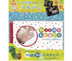 １０ツキ１０ヵものがたりwithはらペコあおむし　エコー写真アルバム　ご懐妊祝い　お祝い　赤ちゃん　マタニティダイヤリー　妊娠記録