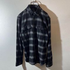 GEORGE フランネル長袖シャツ Mサイズ オンブレチェック