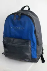 コーチ COACH Charles チャールズ レザー バックパック（リュック）【中古】【メンズ】【レディース】 鞄 バッグ 本革 オールド 【古着】男性 会社 ビジネス 通勤 通学 Backpack In Nylon ノートPC デイパック F59321