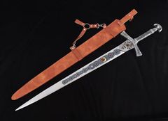 『エルデンリング』ミケラ騎士剣 1/1 リプリカ 全長 102.5cm（皮鞘付） 美術刀 模擬刀 工芸品模造刀 西洋剣 中世ヨーロッパ風 西洋剣 十字軍剣