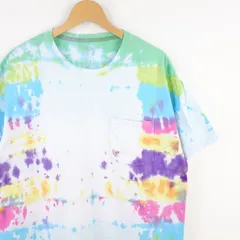 古着 大きいサイズ フルーツ・オブ・ザ・ルーム 半袖タイダイTシャツ メンズ US-Lサイズ hs-9970n