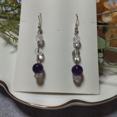 天然石ピアス　～la nuit～