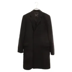 HELMUT LANG (ヘルムートラング) 90S 本人期 カシミヤ混 ウール 比翼 チェスターコート ブラックのサムネイル