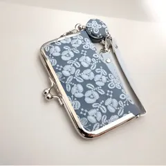 ミナペルホネン 希少 sandrose がま口ポーチ 財布 ハンドメイド