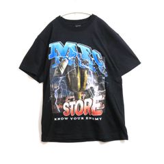 【新品】MFC STORE エムエフシーストア S メンズ 半袖Tシャツ クルーネック プリント 黒 新品 古着