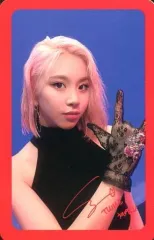 【中古】コレクションカード(女性) TWICE/チェヨン/印刷サイン入り/CD「FANCY YOU」付属フォトカード