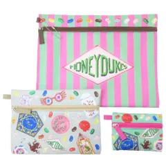 【メール便】ハリーポッター コスメポーチ 3連ポーチ ハニーデュークス ワーナーブラザース マリモクラフト 整理 収納 ギフト 映画キャラクター グッズ 