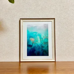 新品☆額縁付アートポスター☆Petra Meikle de Vlas（ペトラ・マイクル・デ・ヴラス）☆海の絵☆自然美☆風景画☆SHIMMERING REEF 2☆471