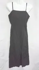 ◇ ⊂ one after another NICE CLAUP キャミワンピ - ロング丈 ワンピース サイズS ブラック レディース E  【1409240041641】