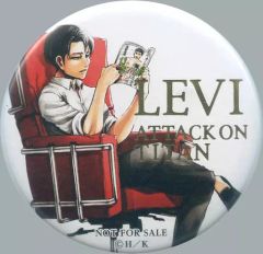 [Used] Badge/Pin Levi Can Badge Attack Titan"Can Badge Set" - Exclusive purchase bonus for AnimeJapan 2015 venue.