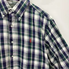 90年代 POLO COUNTRY ボタンダウン チェック 長袖シャツ サイズⅬ 07060819 01