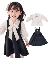 【最短発送】結婚式 卒業式 幼稚園 保育園 発表会 リボン付き」小学生 ブラウス 「ワンピース 七五三 ガールズ フォーマル 入学式 卒園式 (130) 女の子 子供服 [mitsuhada]