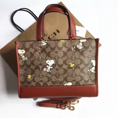 新品✨COACH ショルダーバッグ ワッペン チェーン シグネチャー ブラウン-