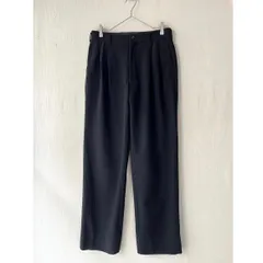 【オムスペシャル】AD1993 COMME des GARCONS HOMME ウール ギャバジン スラックス / L ネイビー パンツ 90s 田中オム P4-09025-1990