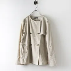 ロートレアモン LAUTREAMONT 2WAYストレッチウエストドローストリングハーフコート 40｜ベージュ ジャケット【2400014632637】のサムネイル