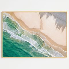 アートポスター 海岸線の絶景 空撮グリーンブルー おしゃれ インテリア 壁掛け 6678
