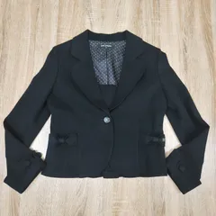 美品　pom ponette junior　ポンポネットジュニア　キッズ　ジャケット　ブラック　M150サイズ