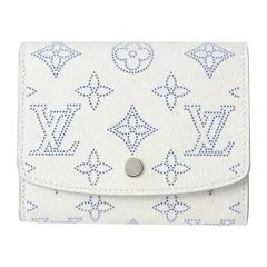新品 ルイヴィトン Louis Vuitton 2つ折り財布 ポルトフォイユ・イリス コンパクト ホワイト/ブルー