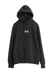 【お得なクーポン配布中!】 ノースフェイス スウェット フード パーカー メンズ M / ヘビーウェイト プルオーバー 裏起毛 アウトドア ボックスロゴ 刺繍 トレーナー 黒