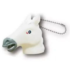 【中古】キーホルダー 白毛 「馬の被りもの指人形キーホルダー」