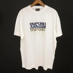 #snc エンポリオアルマーニ EMPORIOARMANI Tシャツ カットソー XL 白 フェルト ロゴ 美品 タグ付き メンズ [904490]のサムネイル