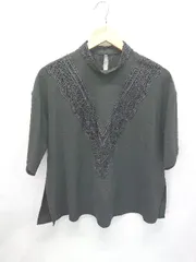 ◇ Θ ketty cherie ケティシェリー レース 半袖 ブラウス カットソー サイズM ブラック系 レディース E  【1507100009470】