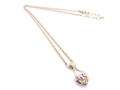 ■美品■ NINA RICCI ニナリッチ ストーン ネックレス ペンダント アクセサリー レディース ゴールド系 DD5933