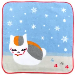【中古】タオル・手ぬぐい(キャラクター) ニャンコ先生(雪) ハンドタオル 「一番くじ 夏目友人帳～ニャンコ先生とほっこり冬支度～」 G賞
