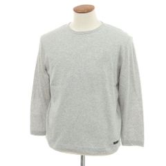 【新品】ルミノア Le Minor コットン クルーネック 長袖Ｔシャツ グレー【サイズ2】【メンズ】