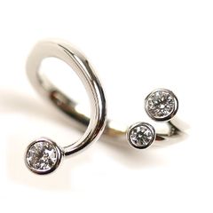 小寺智子 Pt900プラチナ スノーイング ナイト ダイヤ リング・指輪 ダイヤモンド0.16ct 5号 3.4g レディース 中古 美品