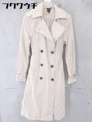 ◇ ◎ DOUBLE STANDARD CLOTHING 長袖 トレンチコート サイズ38 ライトベージュ レディース 【中古】 【1102050007721】