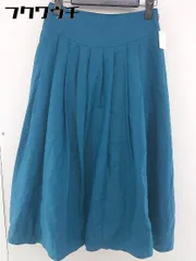 ◇ NOBLE ノーブル 膝下丈 フレア スカート サイズ34 グリーン系 レディース  【1110080008168】