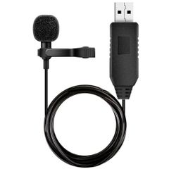 iGOKU USB Microphone, Lapel Microphone for PC, Computer Microphone, Omnidirectional USB Mini Clip Microphone, for MacBook, Interviews, Skype, Audio/Video Recording, Podcasts, etc.