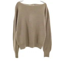 STYLE VOICE スタイルヴォイス 星玲奈 コラボ 長袖 ボートネック ニット M アッシュベージュ for Reina Hoshi レディース 古着