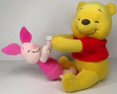【中古】ぬいぐるみ プーさん＆ピグレット(にっこり) ぬいぐるみ 「くまのプーさん」 ディズニーストア限定