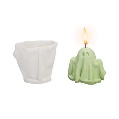 新品 シリコンモールド ハロウィン レジン型 可愛い 立体 おばけ 幽霊 髑髏 鬼 おに レジン モールド ハロウィン キャンドル モールド シリコン型 UVレジン ソフトモールド 石鹸 粘土 抜き型 樹脂型 DIY 手作り ハンドメイド アクセサリー(D)