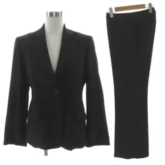 クローネ Krone スーツ 21103 ジャケット テーラードカラー シングル 2B パンツ スラックス セミフレア ブラック 黒 15 大きいサイズ