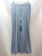 ◇ LEPSIM レプシィム センタープレス くすみカラー 綺麗め ストレート パンツ サイズM ブルー レディース E  【1303160000118】