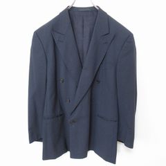 【美品】エルメネジルドゼニア アンゴラウール テーラードジャケット 50 XL 極美品 エルメネジルドゼニア テーラードジャケット ダブル アンゴラ M