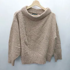 ◇ URBAN RESEARCH アーバンリサーチ シンプル カジュアル 無地 長袖 ニット サイズFREE ブラウン レディース E  【1405140015652】