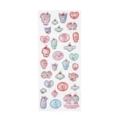 【メール便】サンリオキャラクターズ シールシート キラフチ樹脂もりシール MXプルシュワドリンク サンリオ エムプラン 手帳デコ キャラクター グッズ 