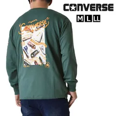 CONVERSE スウェット《55グリーン》新品 未使用 コンバース メンズ 裏毛 クルーネック アメカジ バックプリント【D6M】【ゆうパケット】ファッション メンズ M L LL 秋