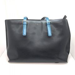 極美品⭐️ポールスミス レザートートバッグ カラードチップ ロゴ ブラウン A4 中古】Paul smith トートバッグ レザー カラードチップ ポール