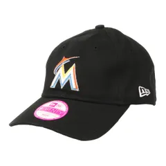 ニューエラ キャップ レディース NEW ERA ローキャップ MLB ロゴ 9TWENTY ブランド 帽子 ウィメンズ 女性 野球 マイアミ・マーリンズ ブラック