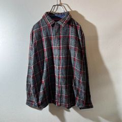 HUDSON & BARROW チェック柄フランネルシャツ Lサイズ