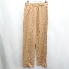 ◇ Samansa Mos2 blue サマンサモスモス ブルー スラックスパンツ サイズフリー ブラウン系 レディース E  【1407020002646】