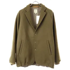 SCYE サイ 24AW Super 140's WOOL MELTON SNAP JACKET ウールメルトンスナップジャケット 1124-43014 カーキ 38のサムネイル