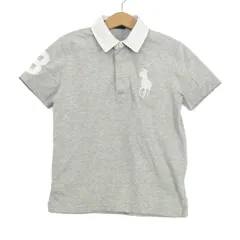 ポロバイラルフローレン ポロシャツ トップス 半袖 ビッグポニーロゴ キッズ 男の子用 6サイズ グレー Polo by Ralph Lauren 【中古】