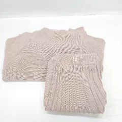 ◇ ⊇ Kateecru ニット ロング丈 セットアップ サイズM ピンク系 レディース E  【1502200000532】